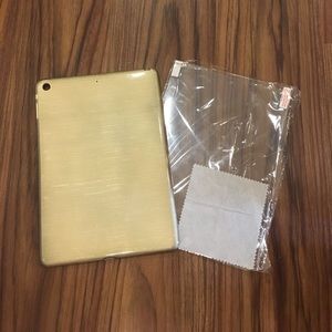 iPad Air Gold TPU Flexible Case with Protector