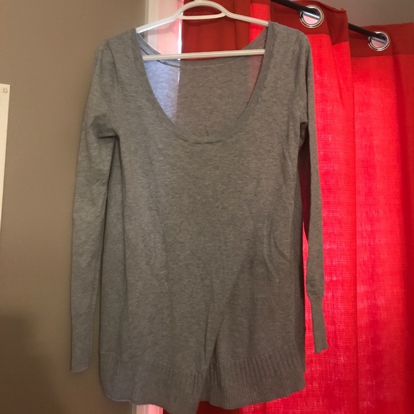 Victoria’s secret grey open back sweater - Picture 2 of 3