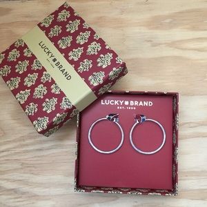Lucky Brand Silver Hoop Earrings