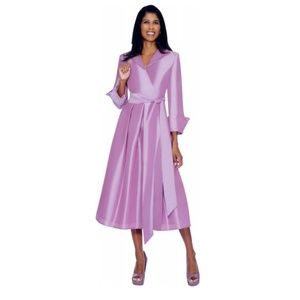 Dresses by Nubiano Pleated Wrap Dress