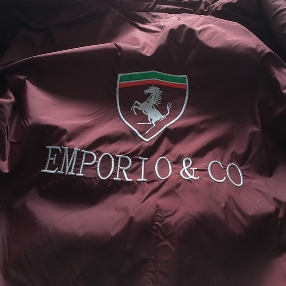 Emporio & Co. Burgundy Suede Jacket - Picture 4 of 5