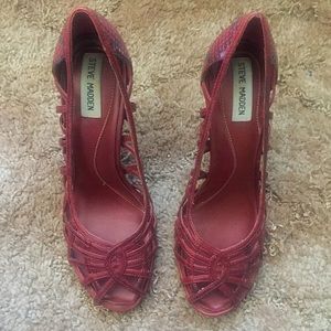 Steve Madden Siennah  Red Pumps 7.5