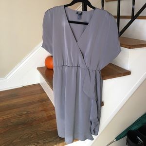 H&M side ruffle dress