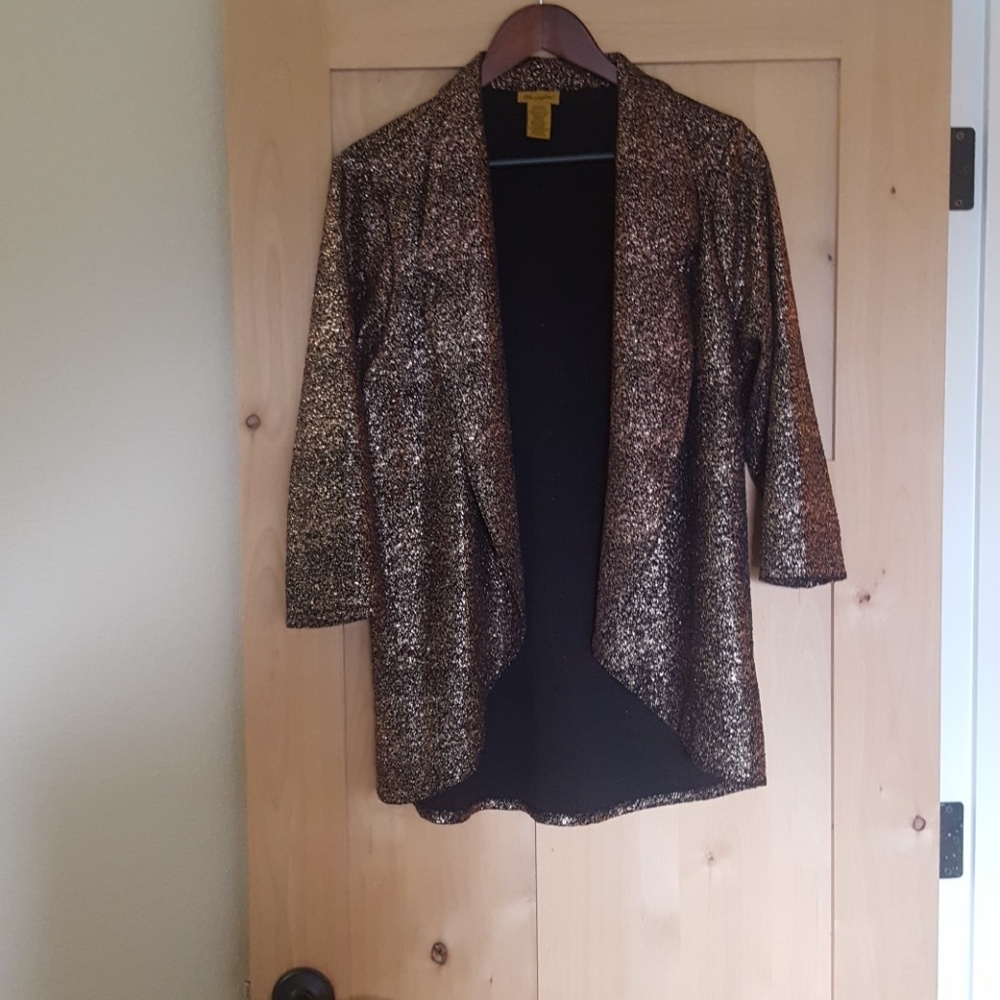 Sparkly jacket 3/4 sleeve.