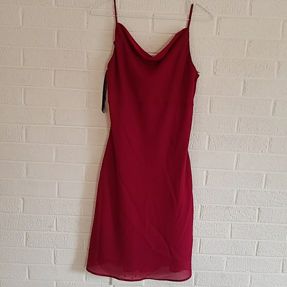 Red cocktail dress