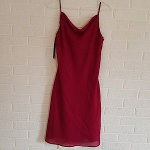 Red cocktail dress
