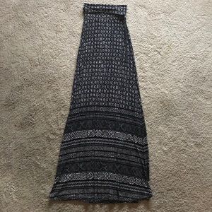 Patterned Maxi Skirt
