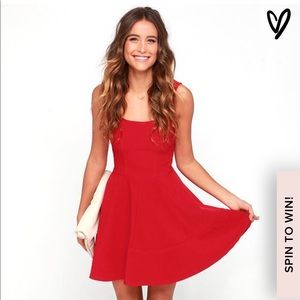 "Home before Daylight" Red Lulu's dress size small