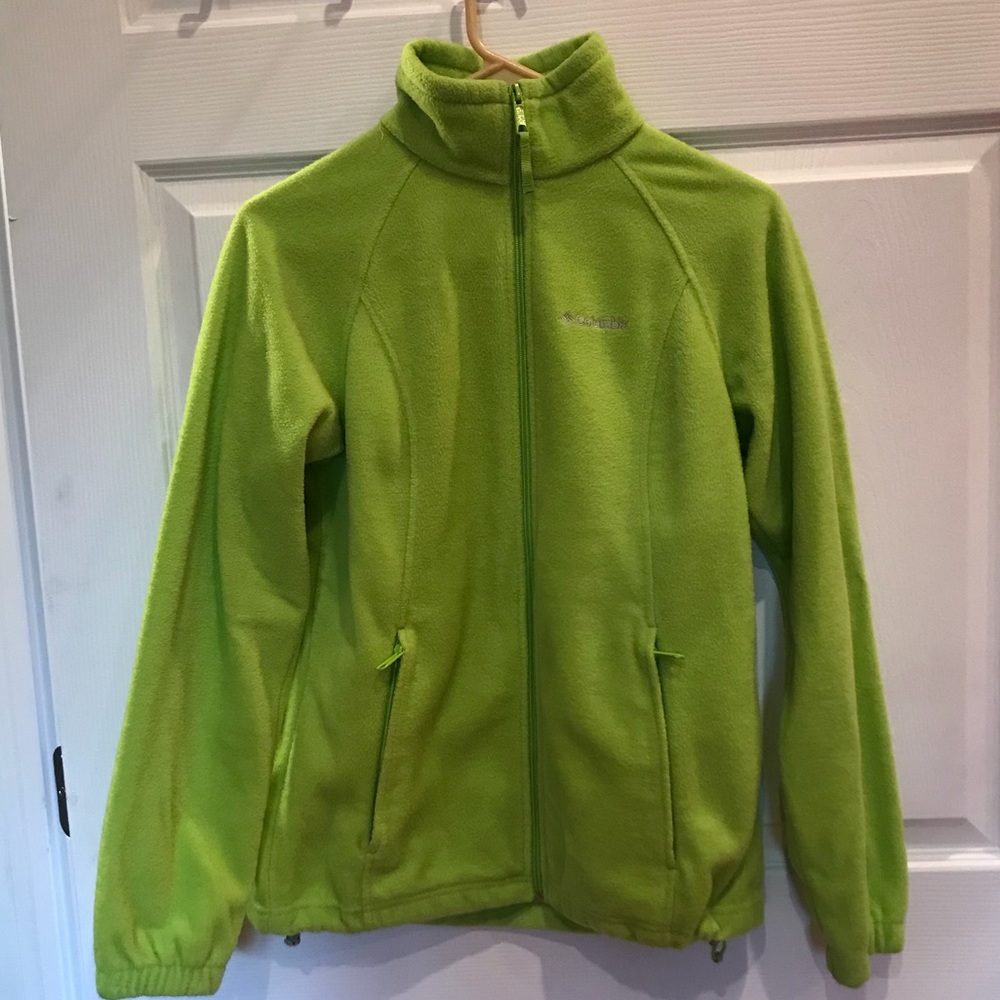Lime green Columbia Jacket Small