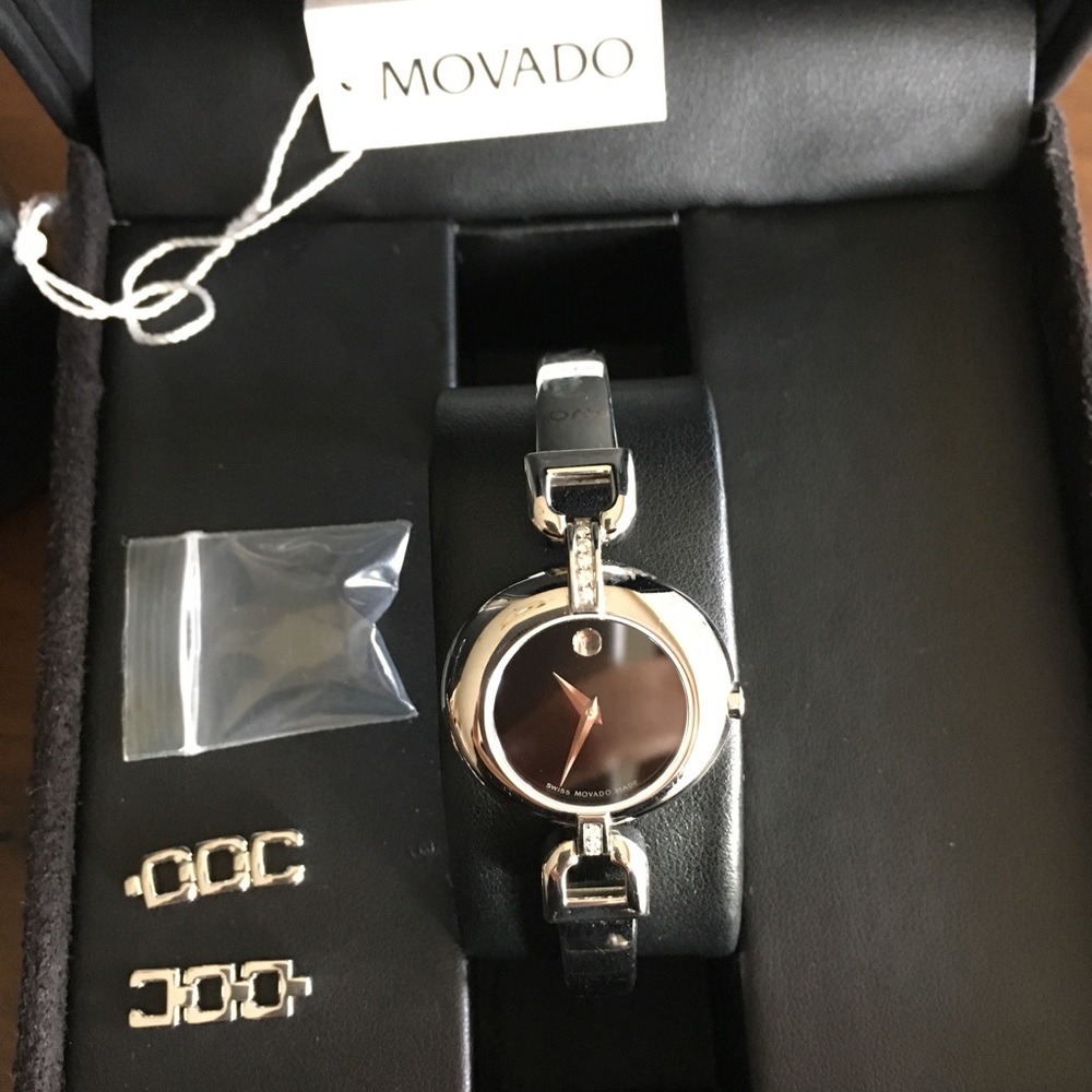 Movado women's SS/sapphire crystal watch