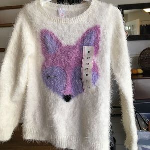 Cat & Jack Fox Sweater. NWT