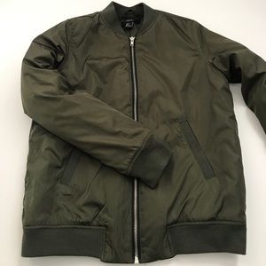 Forever 21 Army Green Bomber Jacket Sz S