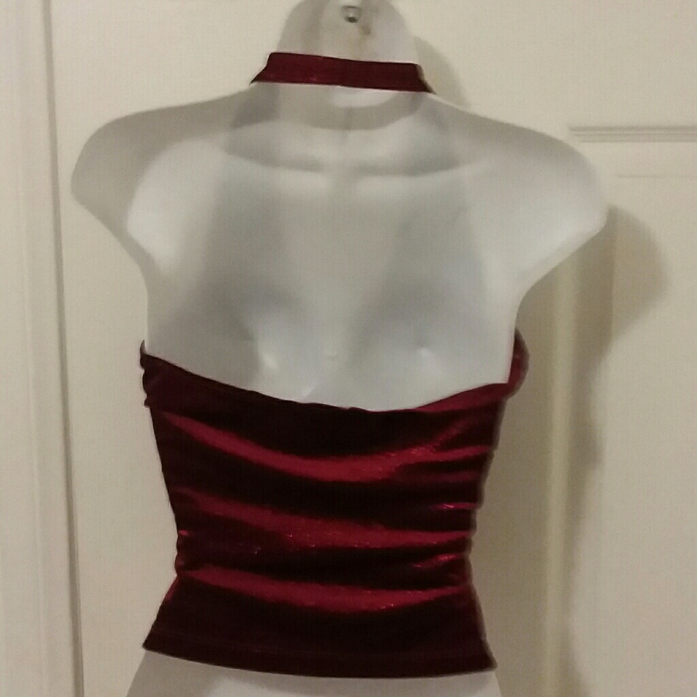 Red Halter Top - Picture 2 of 2