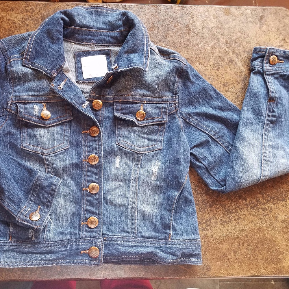 Justice Jean Jacket with gold buttons