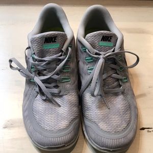 Nike Free Run 5.0 gray and turquoise