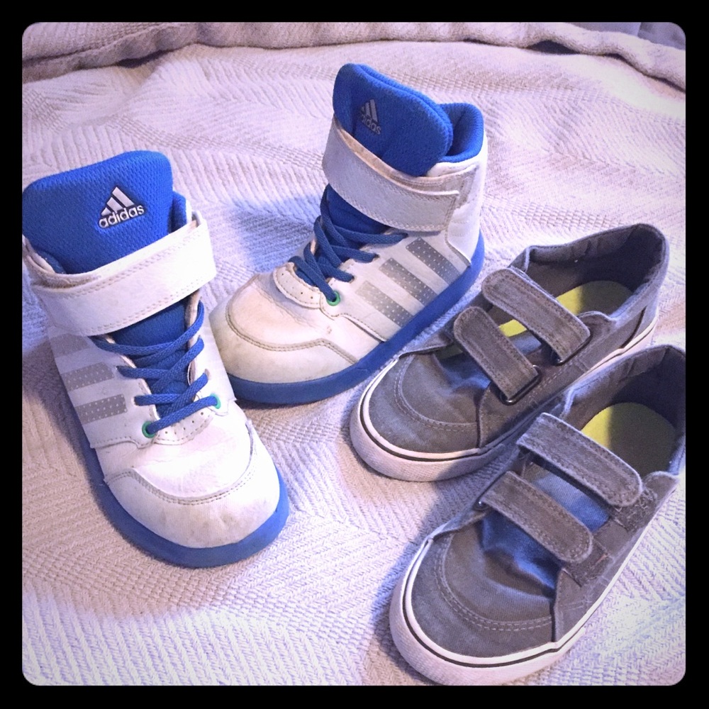 2 pairs toddler size 10 shoes
