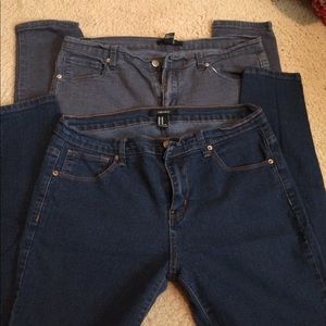 Skinny jeans forever 21, 2 pairs