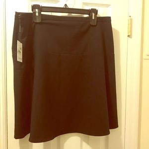 NWT Calvin Klein+ black skirt