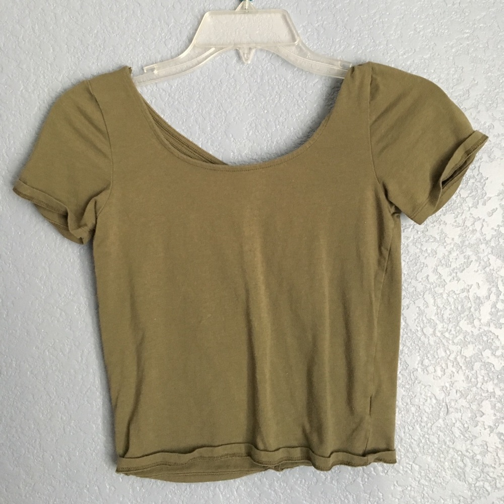 Twisted Back Crop Top