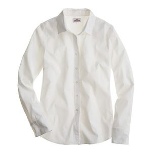 White JCrew perfect button down
