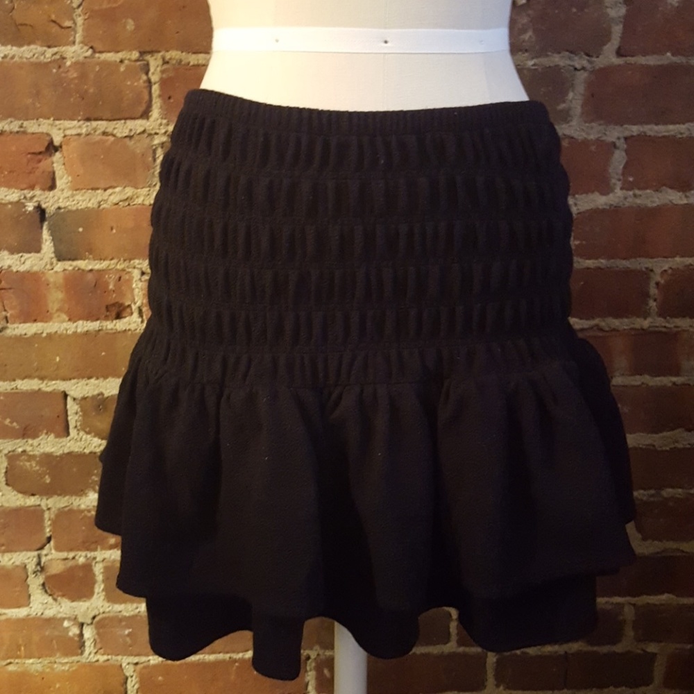 H&M Ruched Mini Skirt
