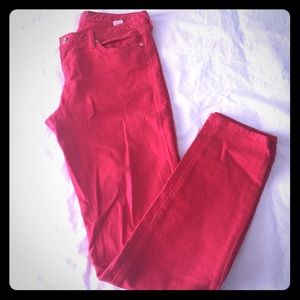 Kate Spade Red denim skinny jeans
