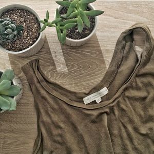 Olive crop top