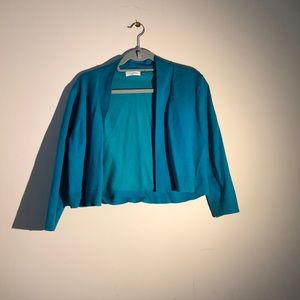 Calvin Klein Teal Shrug