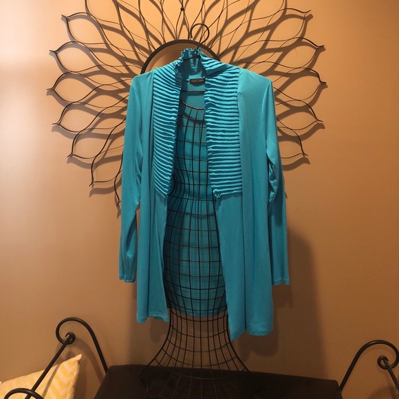 Causal Express cardigan size large teal - Picture 1 of 3