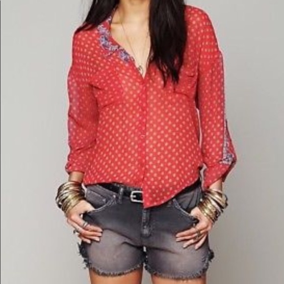 Free People Tops - Free People Boho Sheer Top