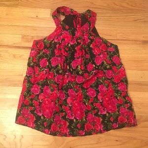Velvet Women’s Silk Floral Sleeveless Blouse Sz M