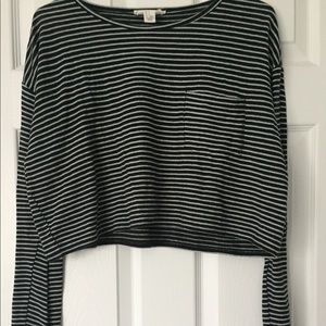 Long-Sleeve Crop Top