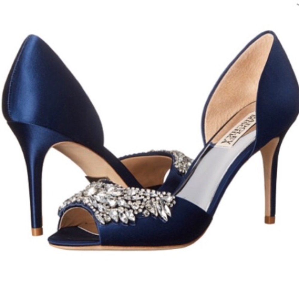 Badgley Mishka Candance Heels in Navy