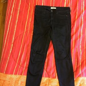 A&F dark navy jeggings (size 6S)
