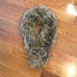 Vintage Faux Fur Pull Through Scarf