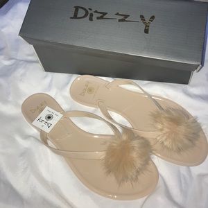 Puffy flip flops