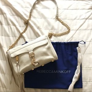 Rebecca Minkoff White Mini MAC Convertible Bag