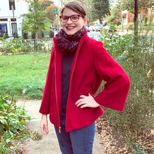 Betsey Johnson wool/polyester coat