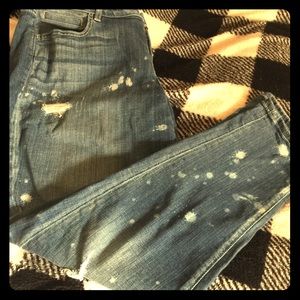 Lane Bryant Splatter boyfriend jeans