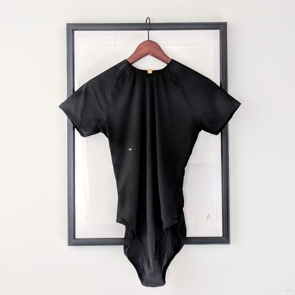 J.Crew Open-Back Short-Sleeve Swimsuit