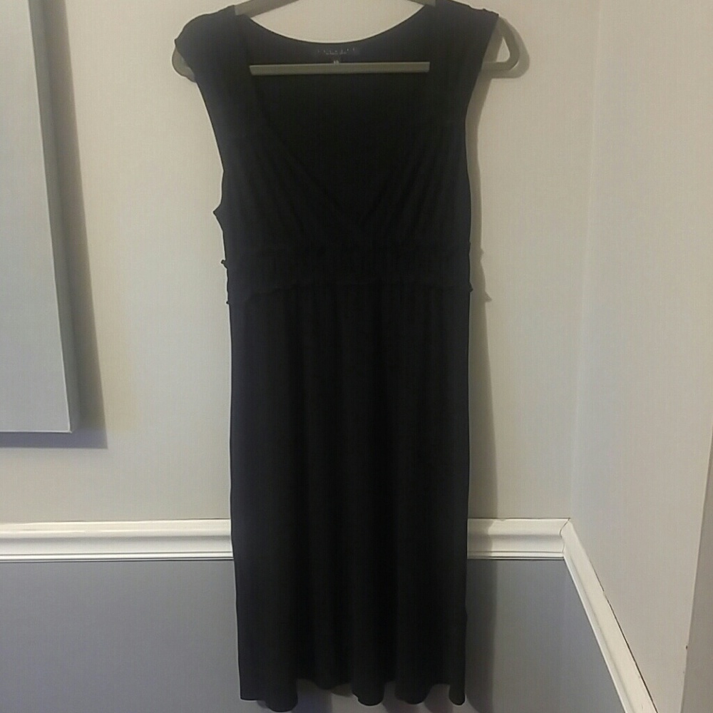 Plain black dress
