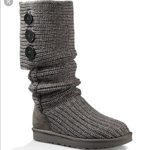 UGG Classic Cardy Button Detailed Knit Boots