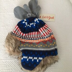 Cat & Jack Hat and Mitten Set. NWT