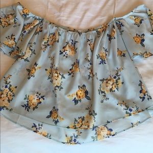 Black Swan off the shoulder floral top