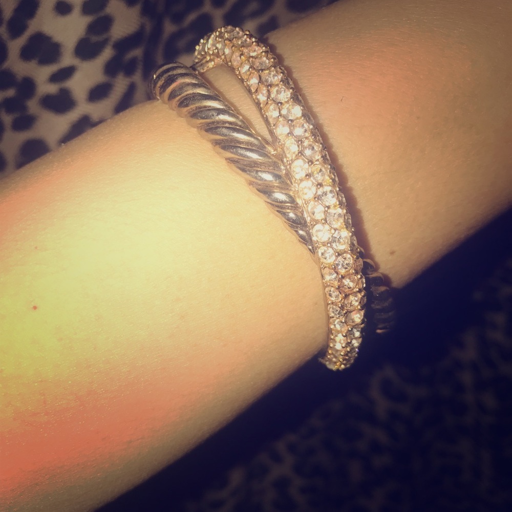 Diamond and Gold Cuff Bracelet