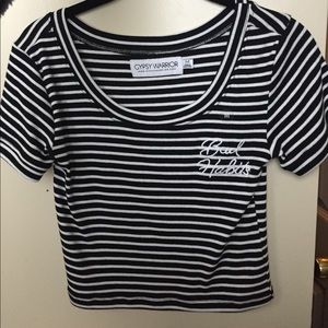 Striped Crop Top