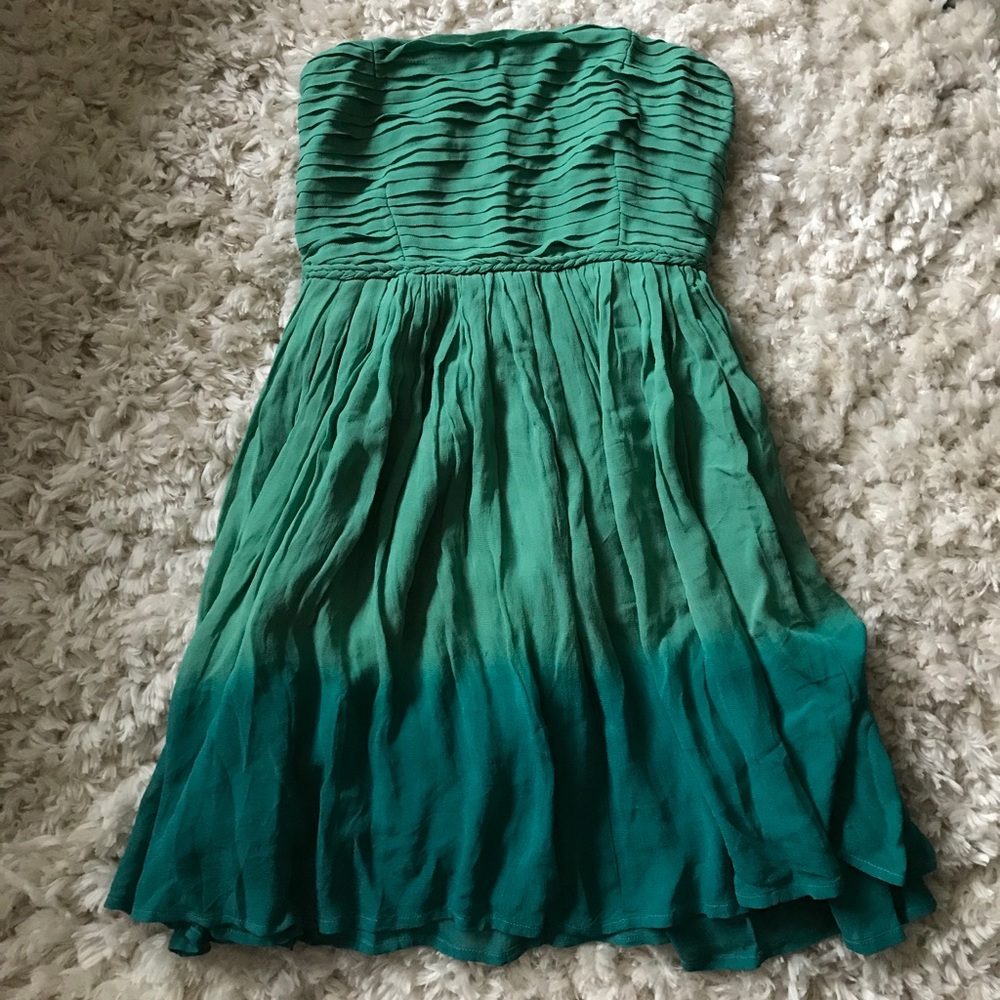 Urban Outfitters Ombré Strapless Dress