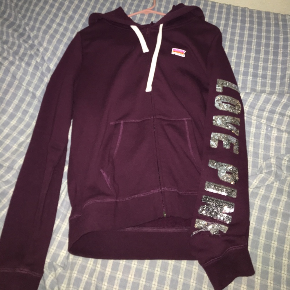 Love pink zip up 💓