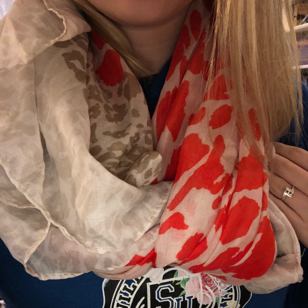 Animal print scarf