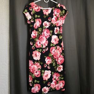 short sleeve midi dress